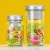 Leak-Proof Mason Jar 16/24 Oz Food Storage Jar Multi-functional Salad Container  Lunch Prep