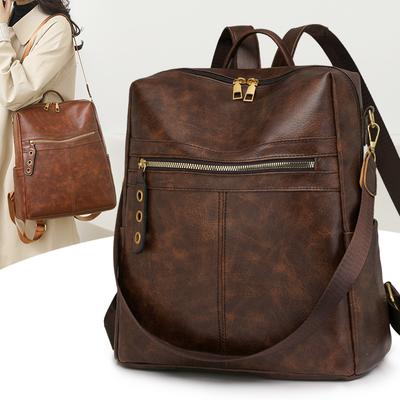 Mochila Estudantil de Grande Capacidade Bolsa de Ombro Multifuncional Feminina