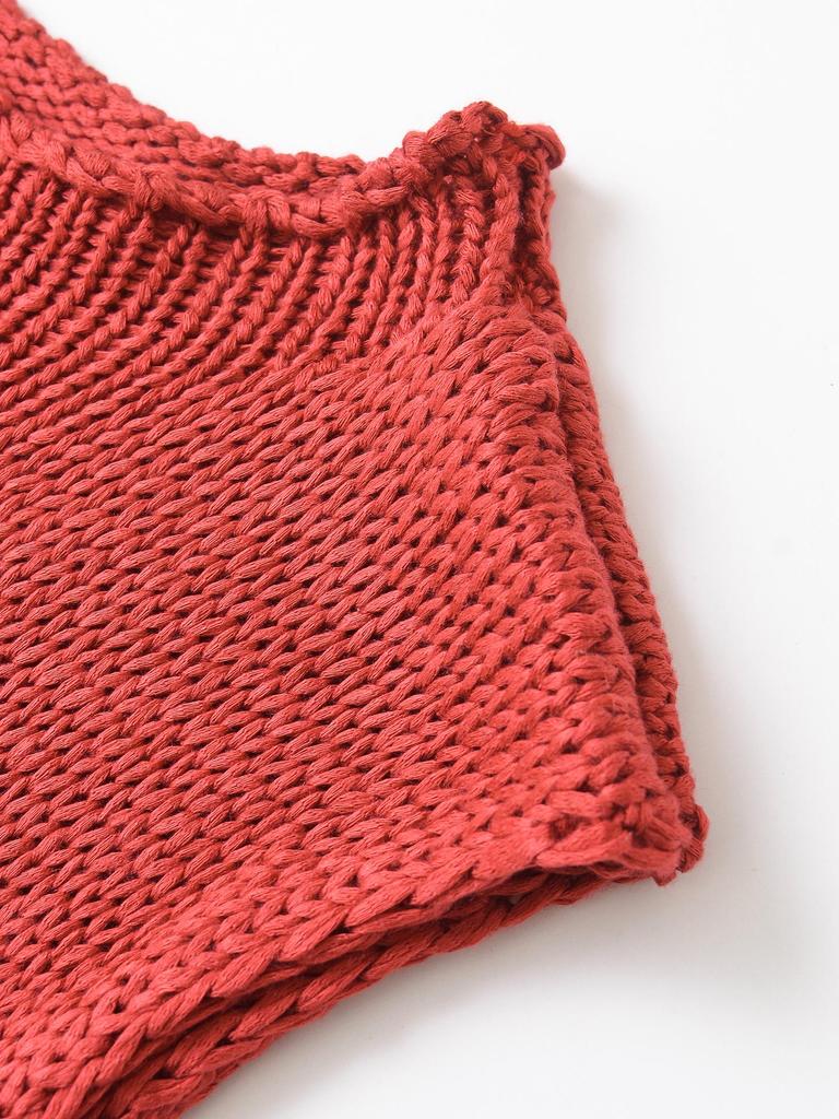 2025 Spring Women's European American Style Tassel Embellished Knitted Top