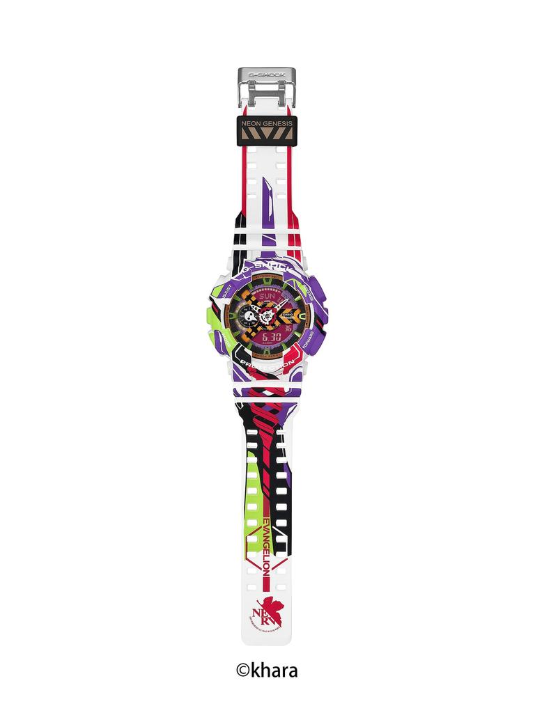 Relógio Masculino Casio G-Shock Modelo Colaboração Evangelion GA-110EVA30-7AJR, Multicolorido (Produto oficial japonês)