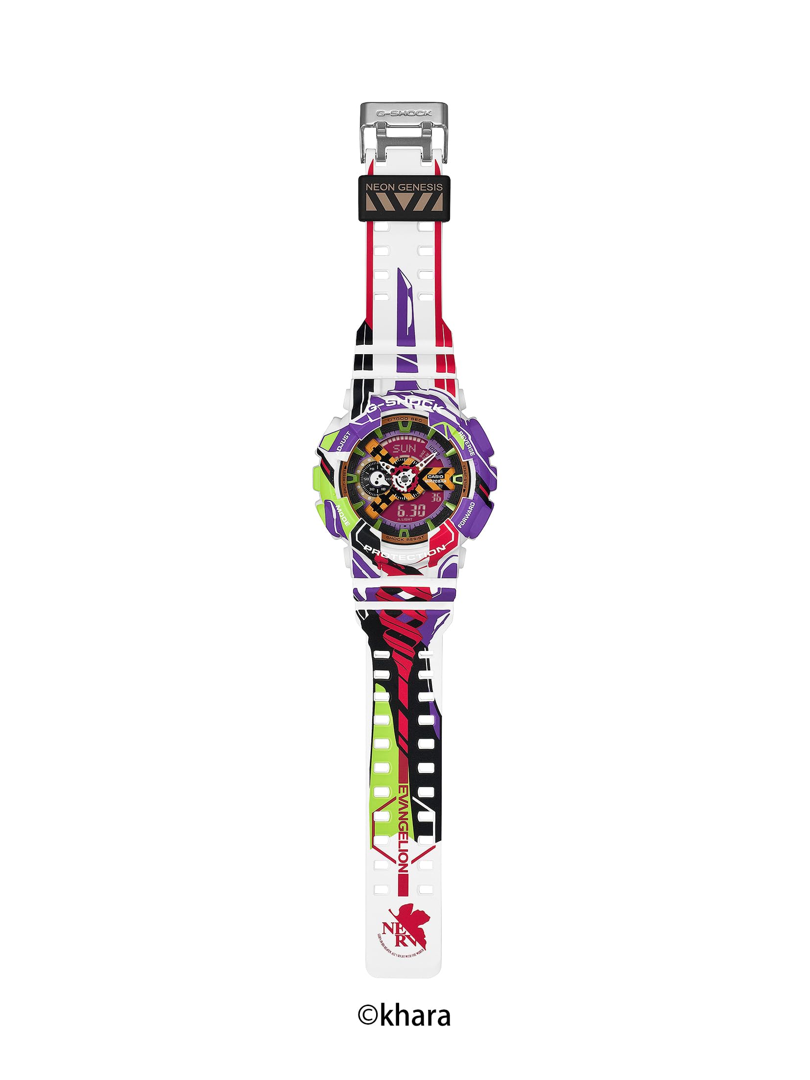 Casio Модель-коллаборация Evangelion Многоцветные G-Shock GA