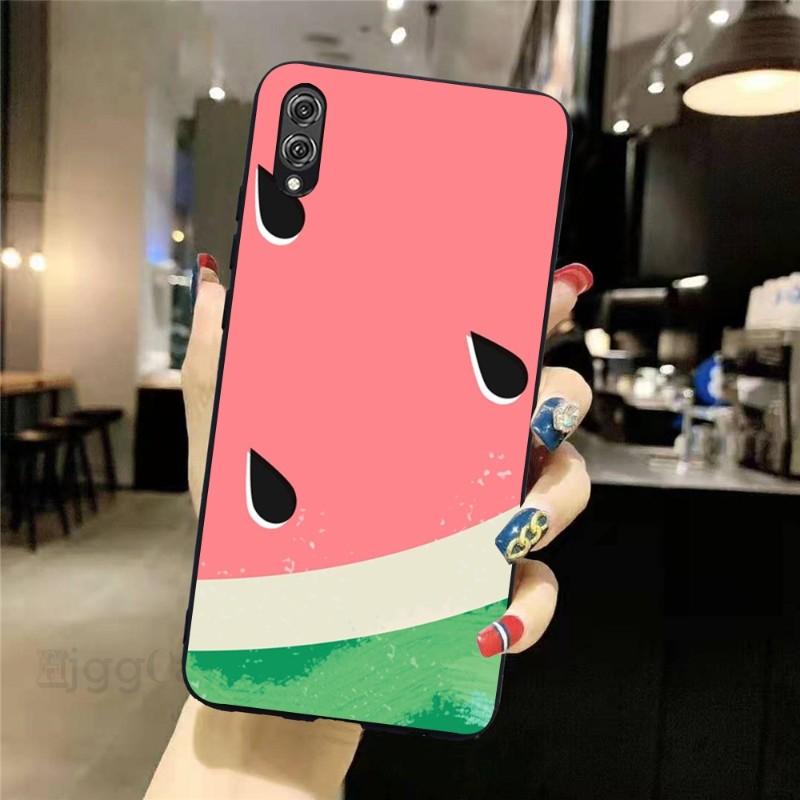 Wassermelone Sommer Obst Telefon Fall Für Honor 70 50 20 7S X9 X8 X7 Magie 4 3 Pro Weiche Schwarz telefon Abdeckung