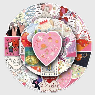 50 Märchen-Sticker: Niedliche Cartoon-Dekoration für Tassen, Handys, Laptops und Journals