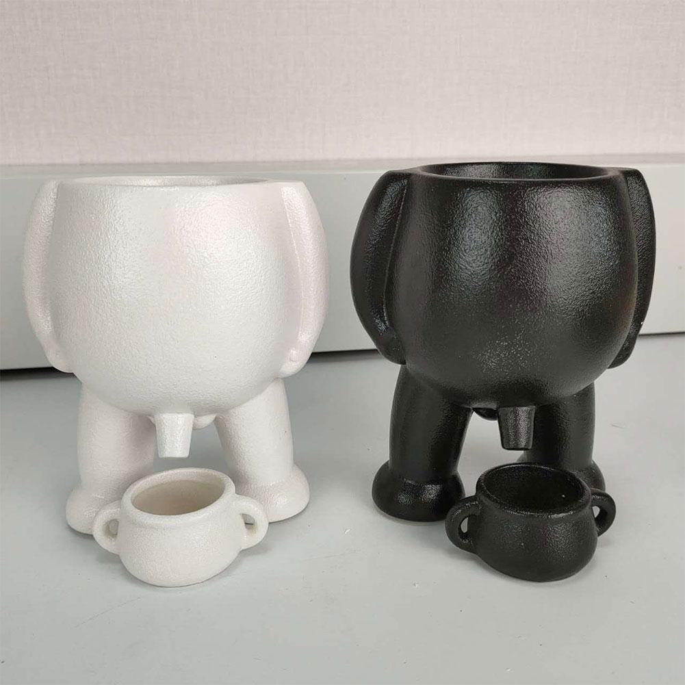 Peeing Plant Pot with Drainage Hole Novelty Peeing Planter Pot Succulent Pot for Indoor Outdoor Plants Gift for Friends & Family