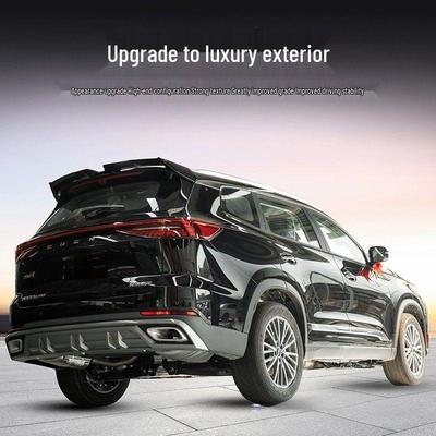 Tiggo 8 Pro/8 Plus Max Rear Spoiler & MC Diffuser with Gloss Black Finish, No Drilling Needed.