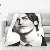 Aidan Gallagher Blanket Portable Fleece Sofa Throw Blanket for Home Bedroom Office Throws Bedspread Quilt