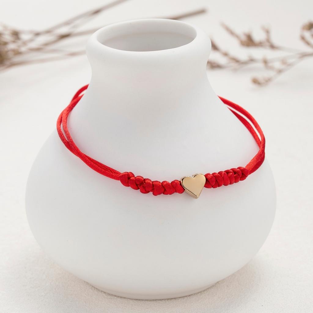 Love Heart Lucky 6 Knots Couple Bracelet Handmade Red Black Rope Friendship Braided Adjustable Bangle For Women Men Jewelry Gift