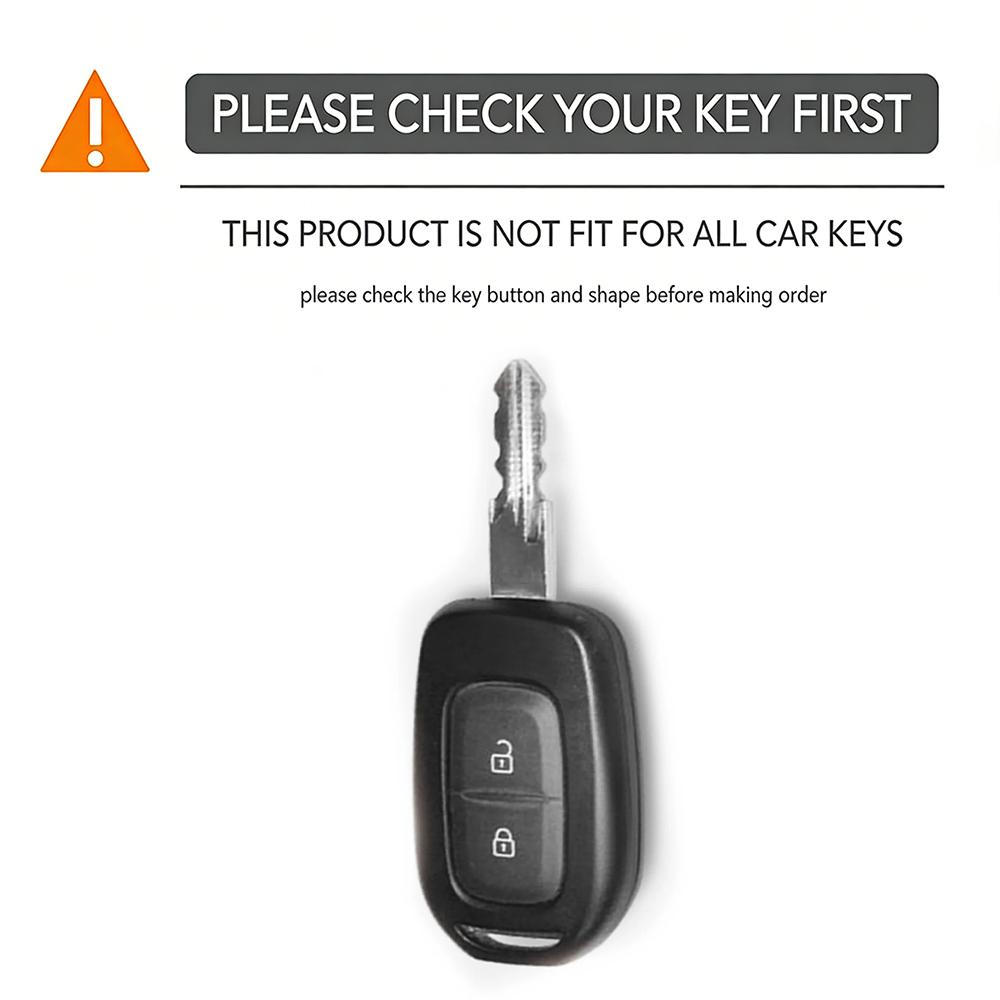 Zinc Alloy Car Key Case Cover Shell Fob For Renault Kwid Traffic Symbol Dacia Sandero Logan Duster Car Supplies Car Key Bag