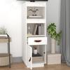 820153 vidaXL Highboard White 34x40x108.5 Cm Solid Pine Wood