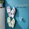 No-Punch Wall-Mounted Bathroom Slipper Rack & Shoe Dryer