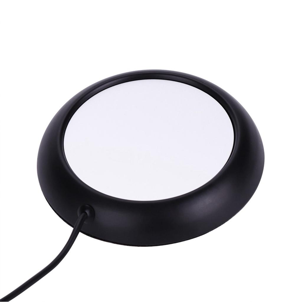 USB Holzmaserung Tassenwärmer Hitze Getränke Tasse Matte Büro Tee Kaffee Heizkissen Schwarz