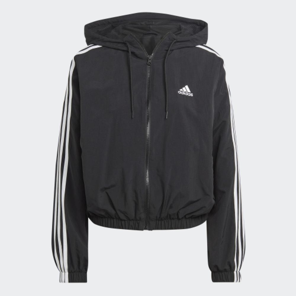 Adidas Essential 3s Woven Windbreaker Black Ht3399