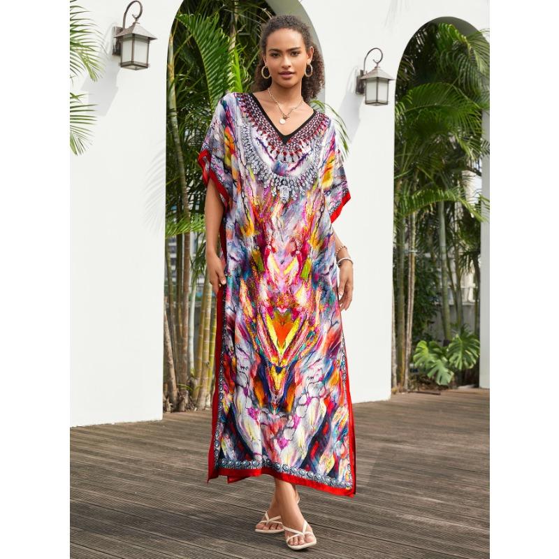 

Плюс Размер Пляжный Принт Бикини Загар Свободный Купальник Для Женщин One Size