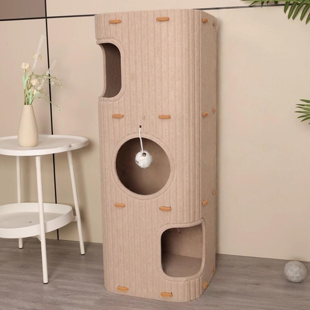 2 Floors/3 Floors Cat House All-in-one Cat Bed Creative Cat Castle House  Cat Sleeping/scratching