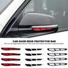 4Pcs Car Door Edges Rearview Mirror Guard Strip Protector Anti-collision waterproof Car Stickers Car Accessories Exterior