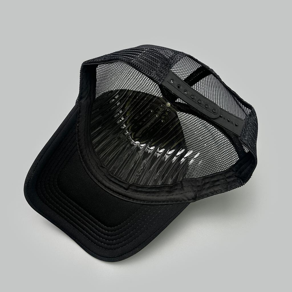 Amerikanischer Stil 3D-gedruckte Buchstaben Baseballkappen Neu Unisex Sonnenschutz Persönlich Atmungsaktiv Farbblock Vielseitig Netz Trucker Caps