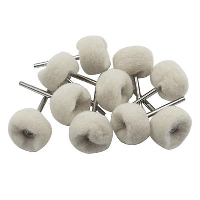 5 stuks 3 mm schacht wolvilt polijstwiel schuurborstel slijppolijstwiel