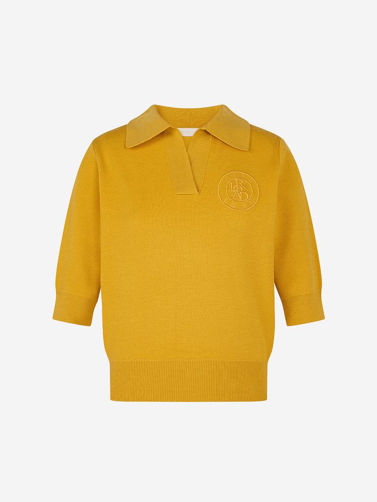 LORDLOAR Signature Collar Knit Mustard