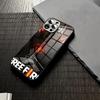 Free Fire Game Phone Case For Iphone 16 15 13 12 14 11 Pro Max Mini X Xr Xs 8 7 Birthday Present Puls 6 Glass Funda Cover