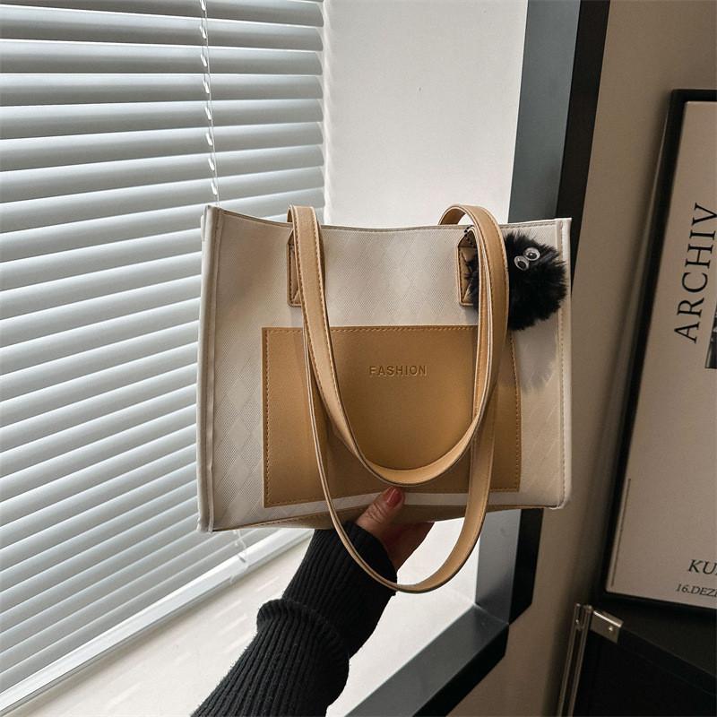 Spacious Pu Tote Bag For Women Stylish Casual Shoulder Bag Ideal For Daily Use