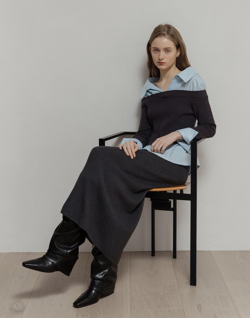 Rotre Domin Lautre Long Knit Skirt