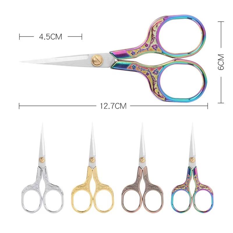 2/1PCS Stainless Steel Vintage Scissors Sewing Fabric Cutter Embroidery Scissors Tailor Scissor Thread Scissor Tools for Sewing Shears