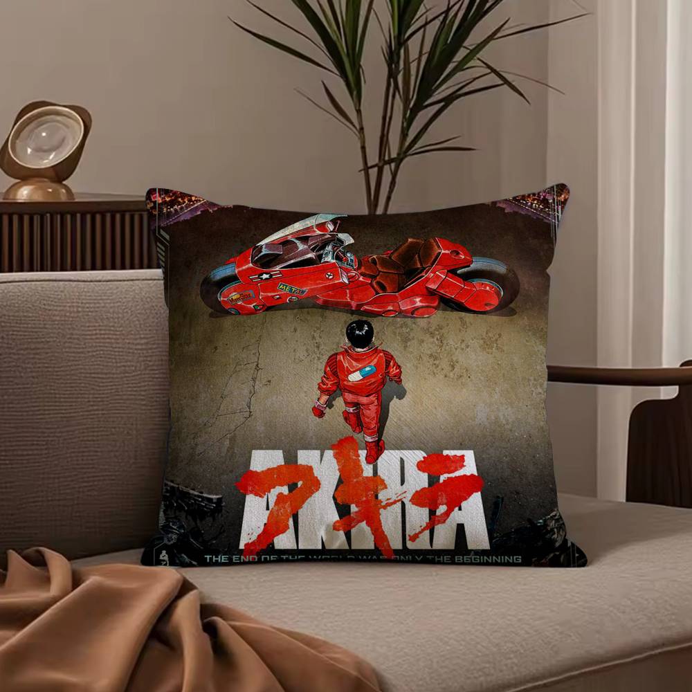 Anime Manga A-Akira Pillow Case Anti-dustmite Pillowcase Invisible zipper silky short plush Sofa cushion cover