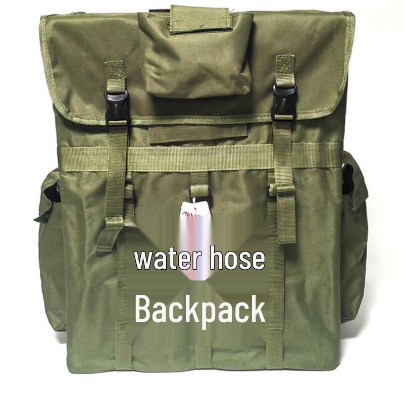 Jianjunshuo Forest Fire Emergency Rescue Backpack Thickened Canvas Stainless Steel Frame