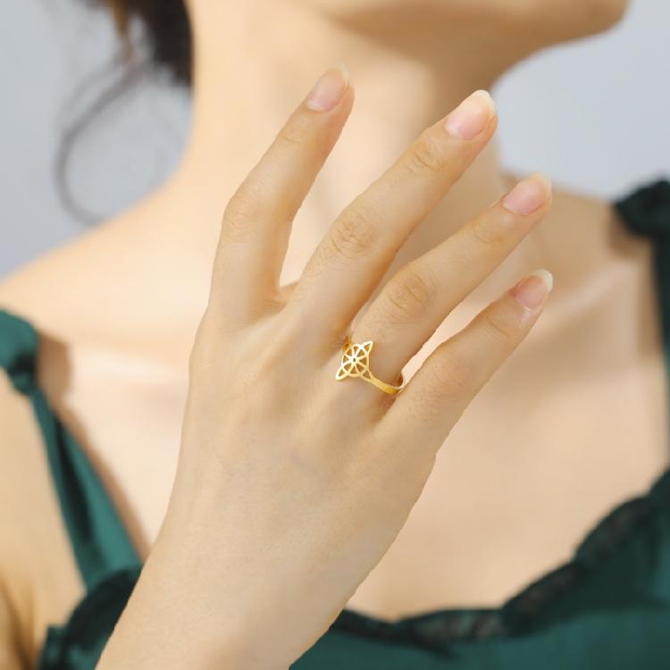 Witchcraft Knot Rings Gift for Women Geometric Celtic Knot Vintage Jewelry
