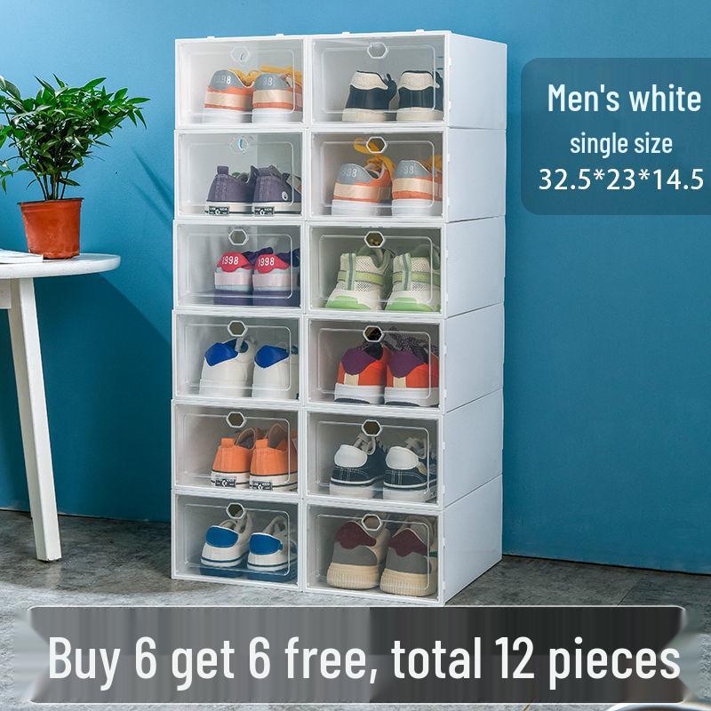 

Складная прозрачная коробка для обуви - Компактное, пыле- и влагозащищенное решение для хранения Default