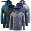 Léto Outdoor Rychleschnoucí Tenká bunda s ochranou proti slunci Muži Turistika Rybaření Cyklistika Posilovna s kapucí Sportovní větrovka Ultra lehké kabáty