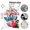 Floral seashell raspberry pearl painting handmade DIY 5D creative ornaments living room home decoration painting