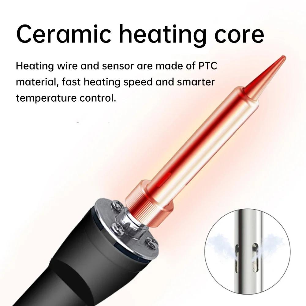 AC 220V 90W Electric Soldering Iron Adjustable Temperature Internal Heating LED Digital Display Welding Pen Repair Tools