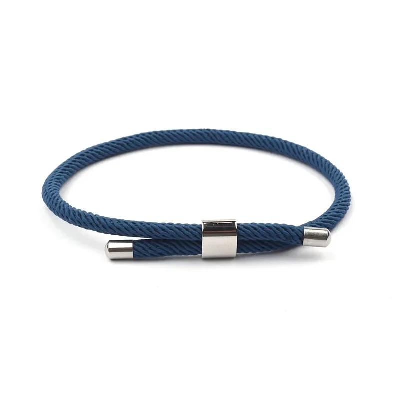 Minimalist Milan Rope Bracelet Simple Red String Stainless Steel Bracelet For Women Men Lovers Lucky Wristband Jewelry
