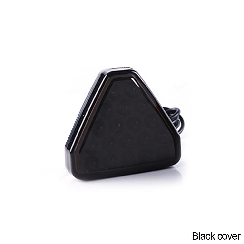 12V Car F1 Style Triangle Red LED 3rd Rear Bumper Tail Stop Strobe Light Universal Car Center Brake Lights Accessories