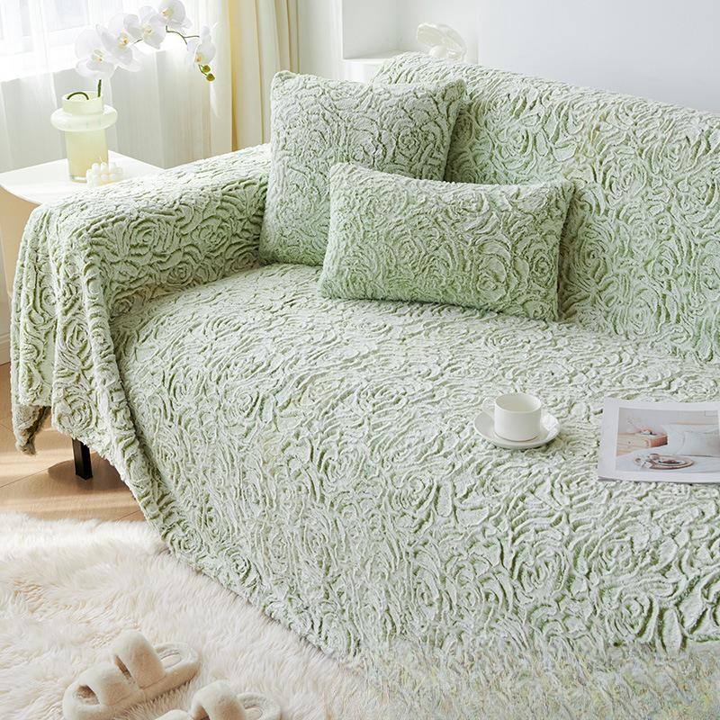 

Современный простой тканевый чехол для дивана, универсальный чехол для дивана с полным покрытием, пылезащитное полотенце с тиснением, бархатный чехол для дивана, чехол для дивана 180*130