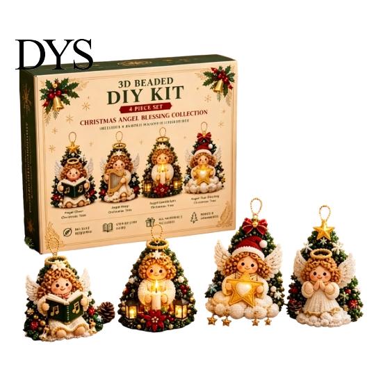 Sauberes, schmutzfreies Bastel-3D-Perlen-DIY-Set, Lebensechtes Weihnachtstier-Perlen-Set, Kreatives DIY-Kunst- und Bastelset, Handgefertigtes, Einfaches Stickset für