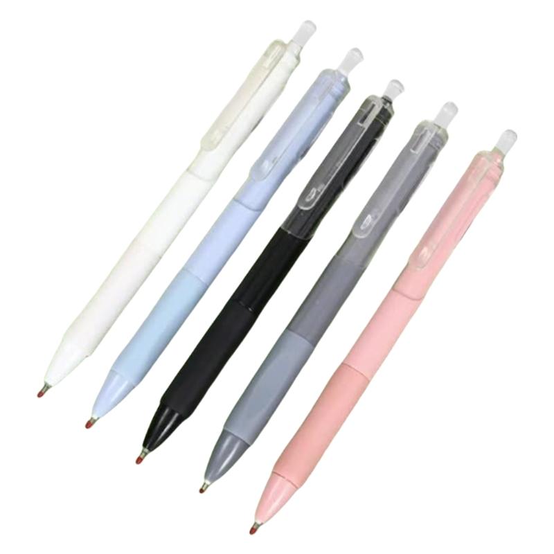 

5 Pcs Neutral Pen Aesthetic Gel Pen Stationery Pen 0.5mm Writing Pen Black Ink Pen Gift Pen Journaling Pen Pressing Pen 1