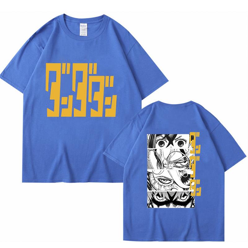 Camiseta de Algodón Dandadan Okarun Unisex Mujer Transpirable Clásica Camiseta Universitaria Años 2000 Ropa Coreana Estética Hip Hop