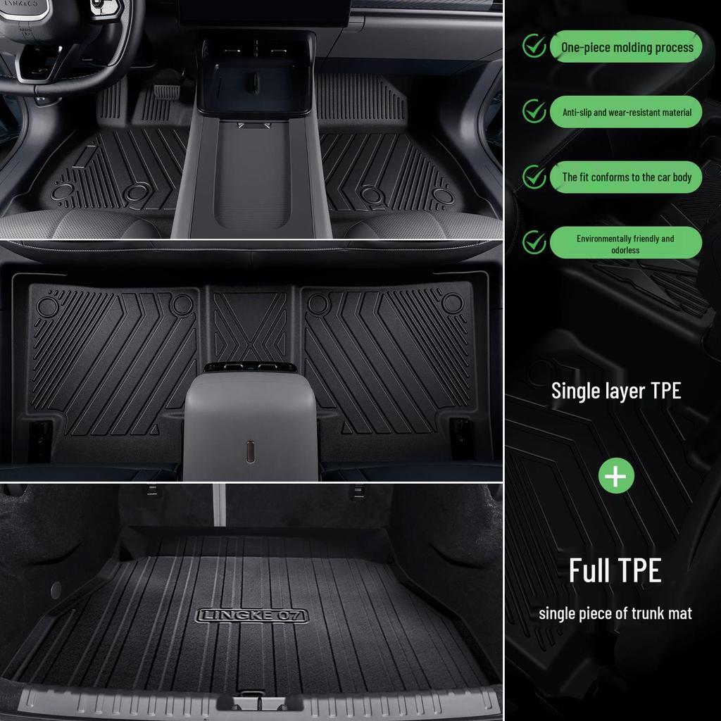 Honda XRV TPE Car Floor Mats - 3D Anti-slip, Waterproof, Wear-resistant, Eco-friendly, Odorless, Full Cover Upgrade