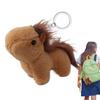 Stuffed Animal Horse Key Ring Cartoon Animal Hanging Decor Backpack Pendant Horses Plush Cute Pony Donkeys Small Doll