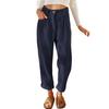Autumn Winter Vintage High Waist Loose Casual All-match Corduroy Pants Women Solid Color Straight Trousers