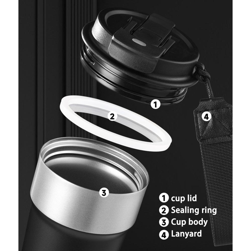 510ML 304 Stainless Steel Insulated Cup Leak-Proof Travel Coffee Mug Keep Hot Cold Tumblers Gift for Travel Coffee Office