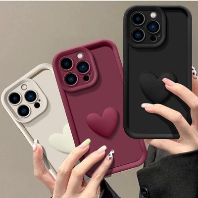 For Xiaomi 14T Pro Case Xiaomi 14T 3d Love Heart Phone Case Full Package Matte Anti Drop Soft Cover