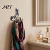 No Drill Wall Hook Cat Butt Wooden Hook, Double with Strong Adhesive Backing Corridor Organizer Durable Cat-Shaped Decorative for Keys Bags