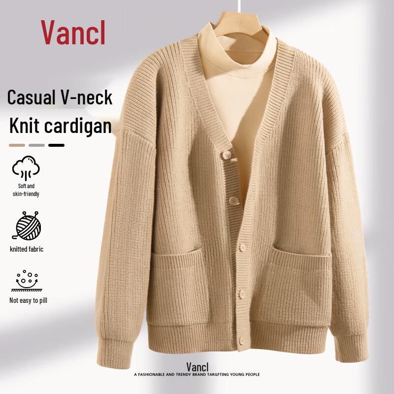 

VANCL Men s V-Neck Casual Knit Cardigan XL