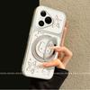 Applicable To Huawei Purapromax Mobile Phone Case with Bracket Huawei Anti-drop Pura Silver Star Cat