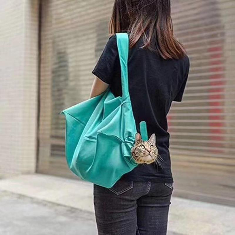1PC Pet Shoulder Bag Going Out Portable Cat Bag Breathable Cat Tote Bag Cat Supplies Tote Bag