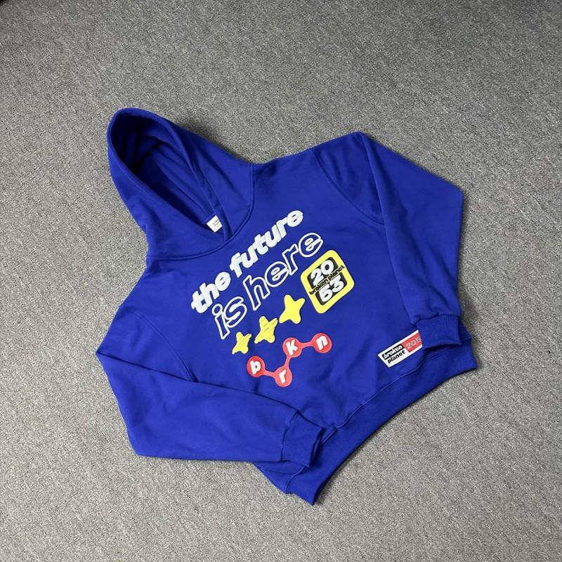 Broken Planet Streetwear Hoodie Set With 3D Puff Print Loose Fit Cotton Sweatshirt Men