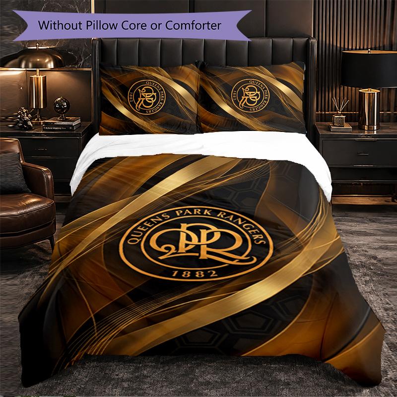 Queens Park Rangers Football Set Biancheria da Letto 3 Pezzi Morbido Copripiumino con Federe Set Decorazione Camera da Letto per la Casa